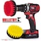 Drillstuff 4in quick change, Medium & Stiff drillbrush-Power Scrubbing, PK 2 4in-S-RY-QC-DS - alternate 7